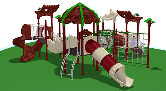 MULTI OUTDOOR PLAYGROUND SYSTEM